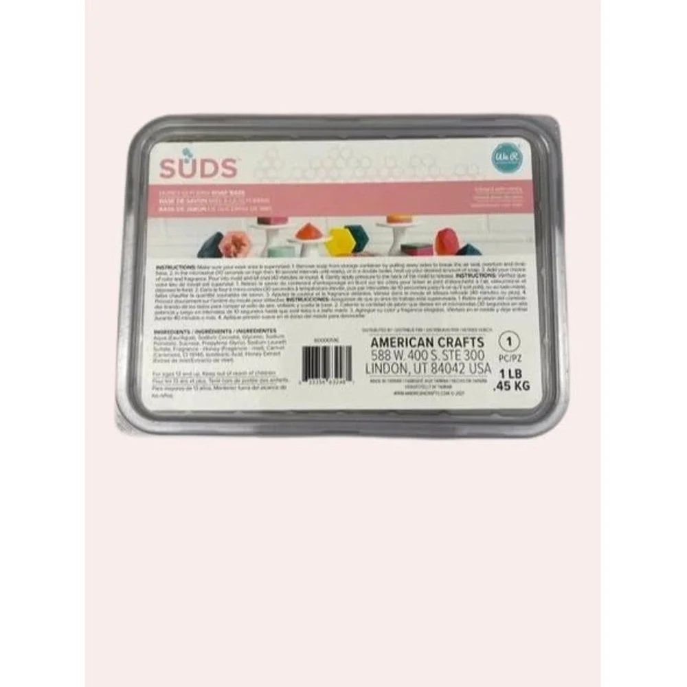We R Makers SUDS Honey Glycerin Soap Base 1 lb Sealed Craft Supply